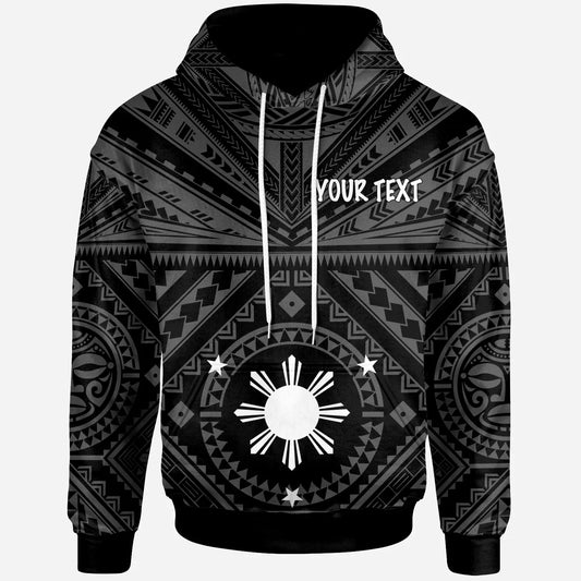 Philippines Personalised Hoodie - Polynesian Tattoo Style