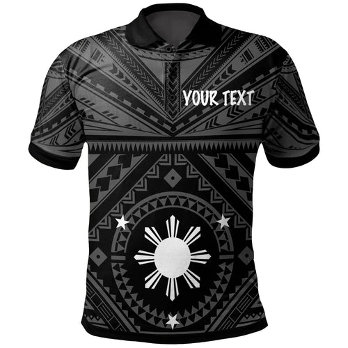 Philippines Personalised  Polo Shirt - Polynesian Tattoo Style