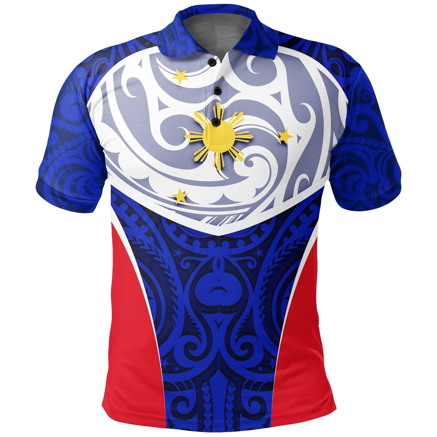 Philippines Polo Shirt - Polynesian Pattern Sport