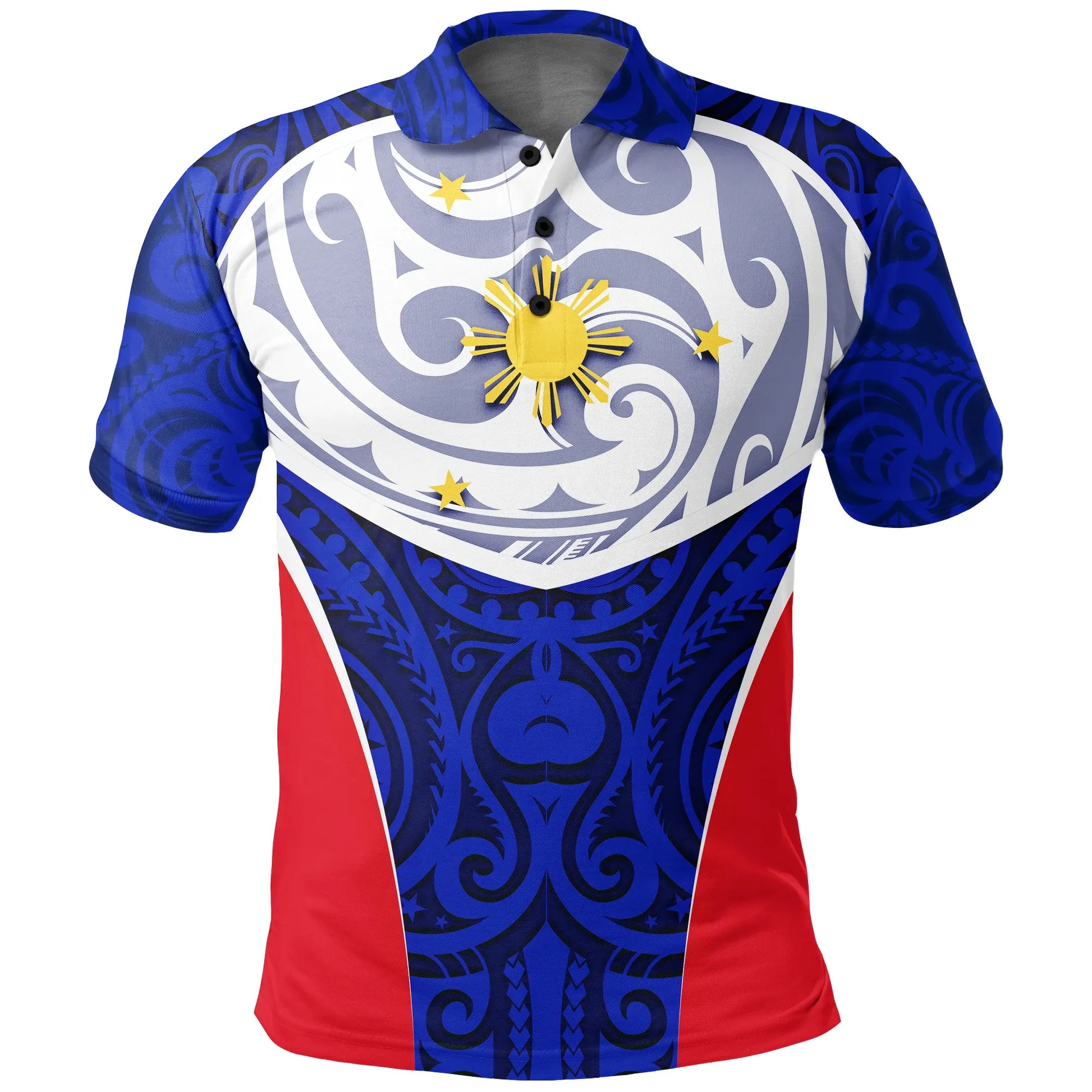Philippines Polo Shirt - Polynesian Pattern Sport