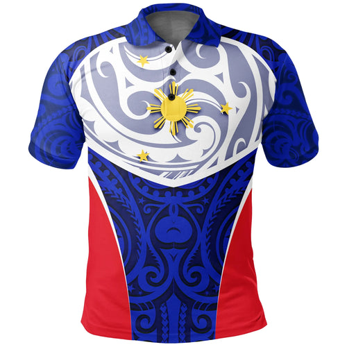 Philippines Polo Shirt - Polynesian Pattern Sport