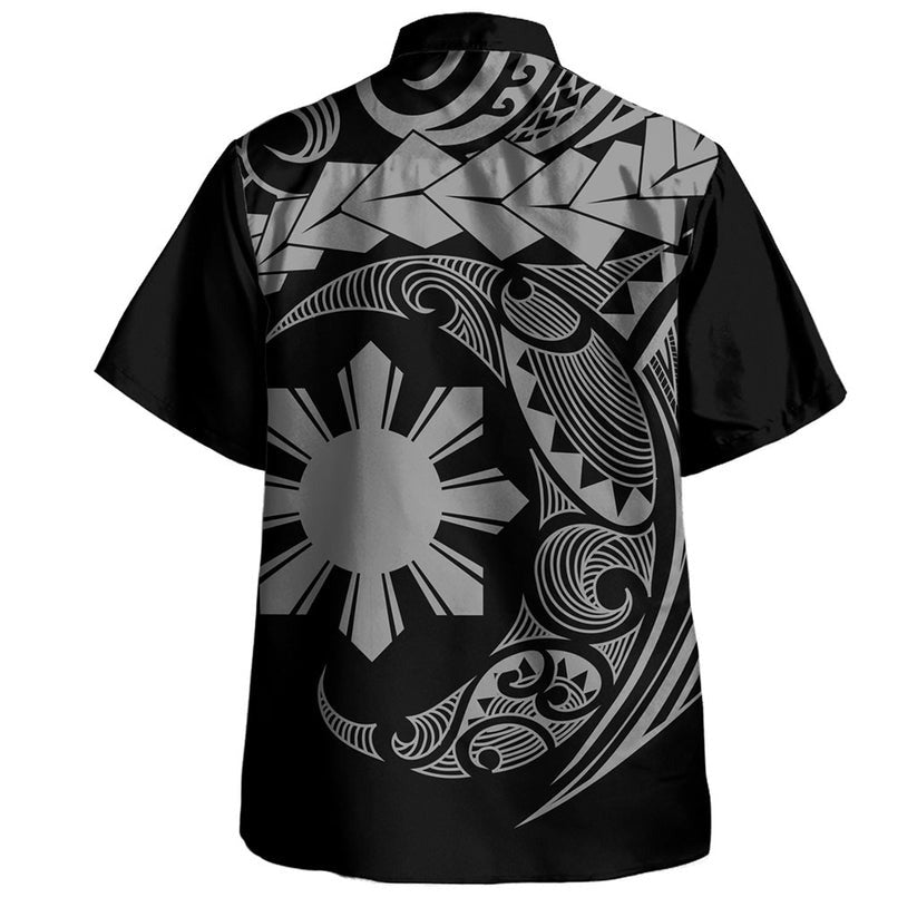 Philippines Filipinos Hawaiian Shirt Polynesian Tribal Half Circle