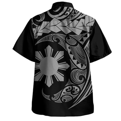 Philippines Filipinos Hawaiian Shirt Polynesian Tribal Half Circle