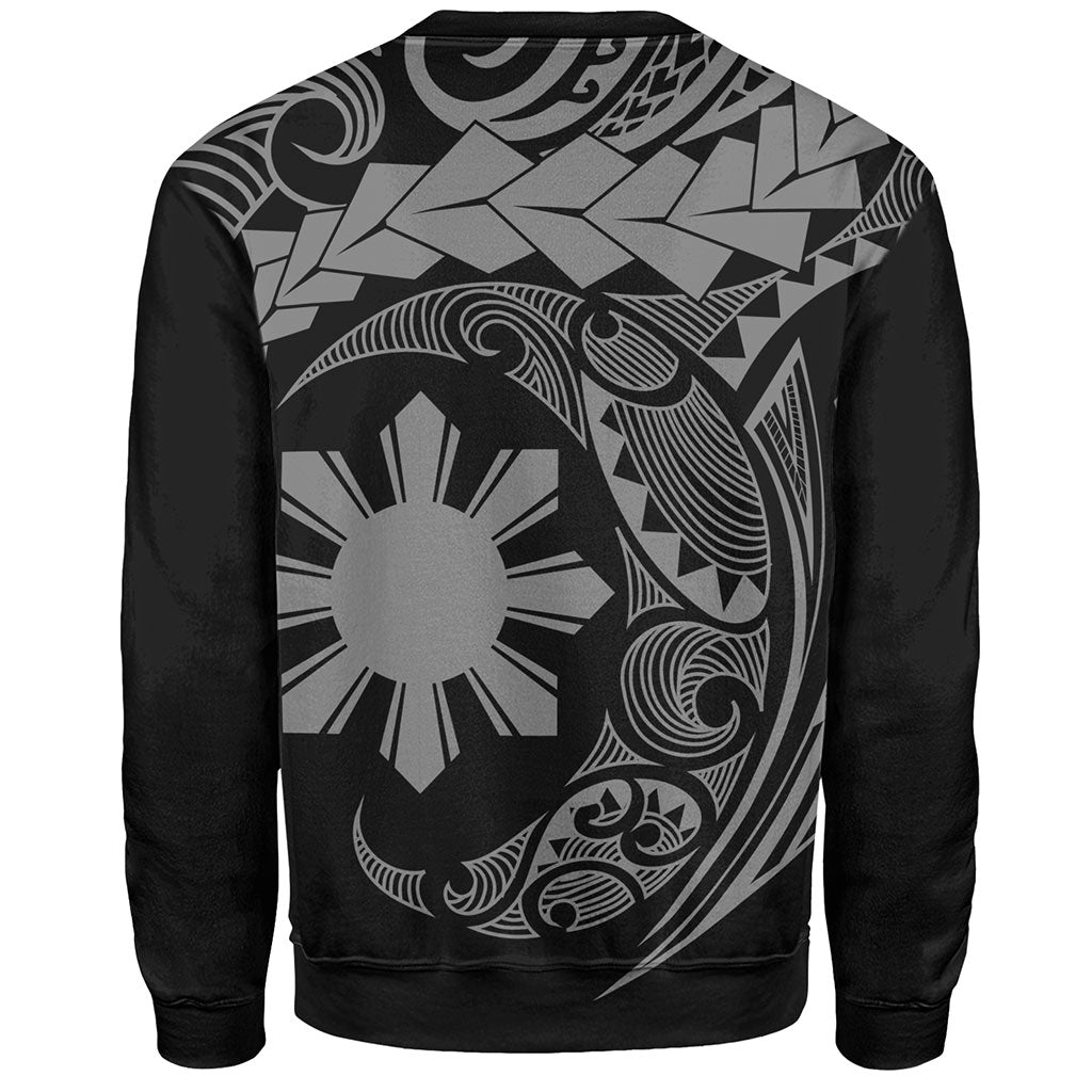 Philippines Filipinos Sweatshirt Polynesian Tribal Half Circle