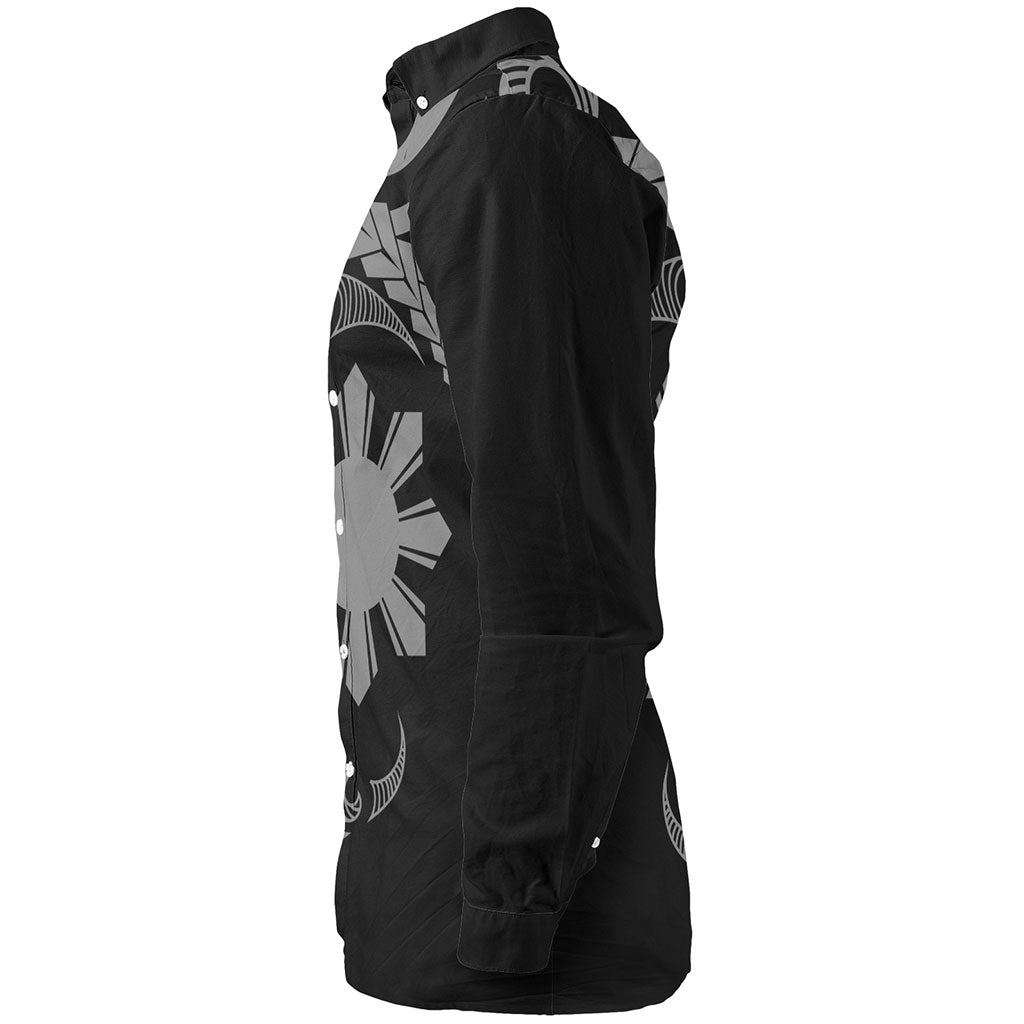 Philippines Filipinos Long Sleeve Shirt Polynesian Tribal Half Circle