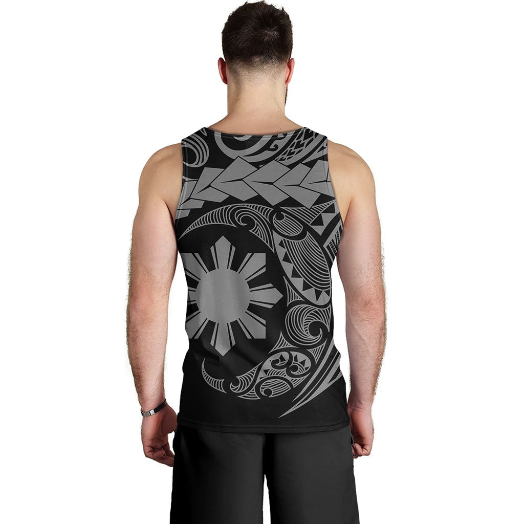 Philippines Filipinos Tank Top Polynesian Tribal Half Circle