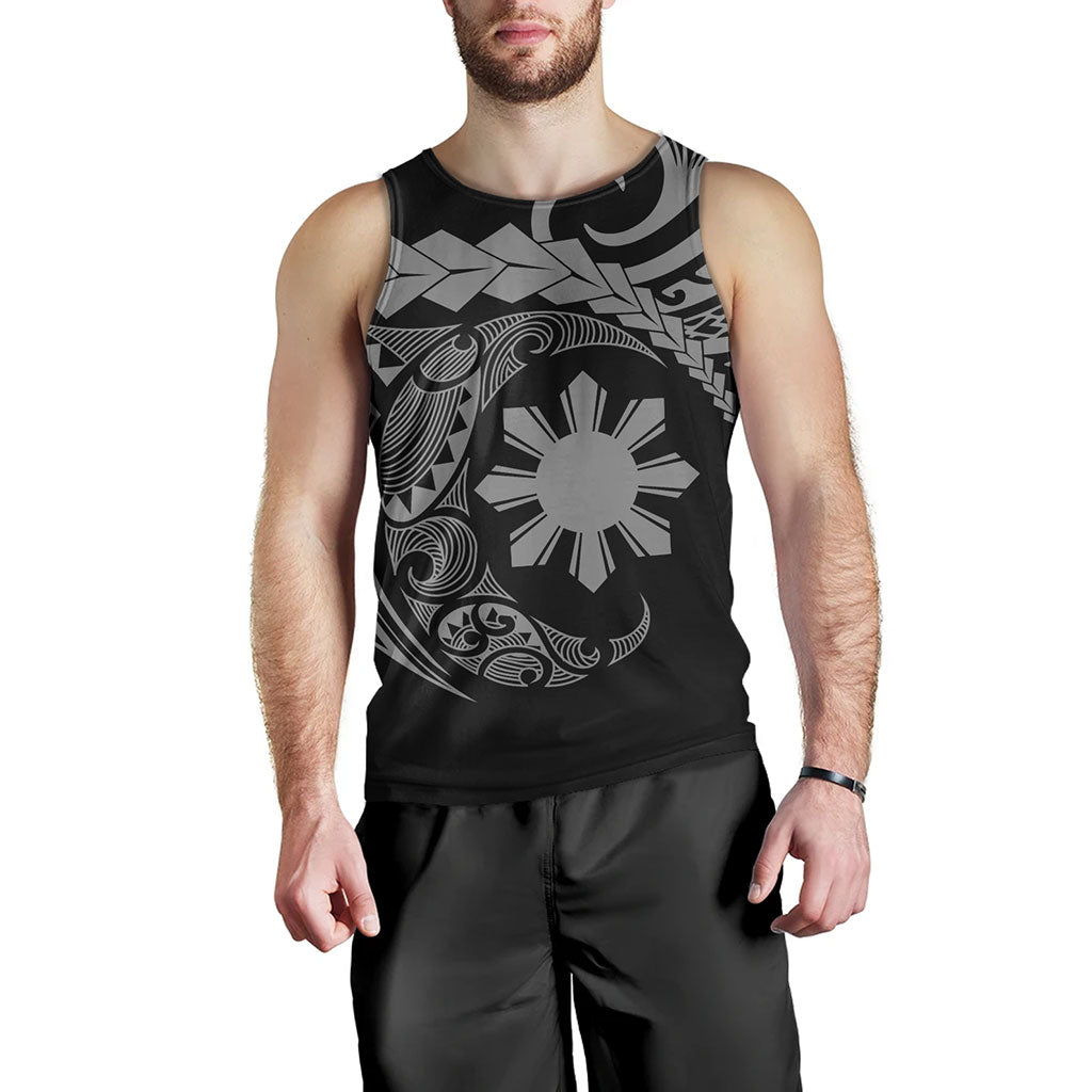 Philippines Filipinos Tank Top Polynesian Tribal Half Circle