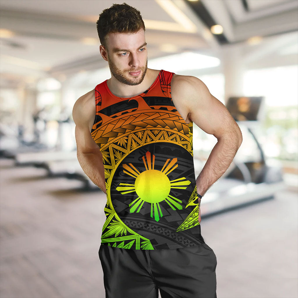 Philippines Filipinos Tank Top Sun Tribal Polynesia Reggae