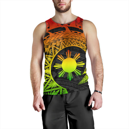 Philippines Filipinos Tank Top Sun Tribal Polynesia Reggae