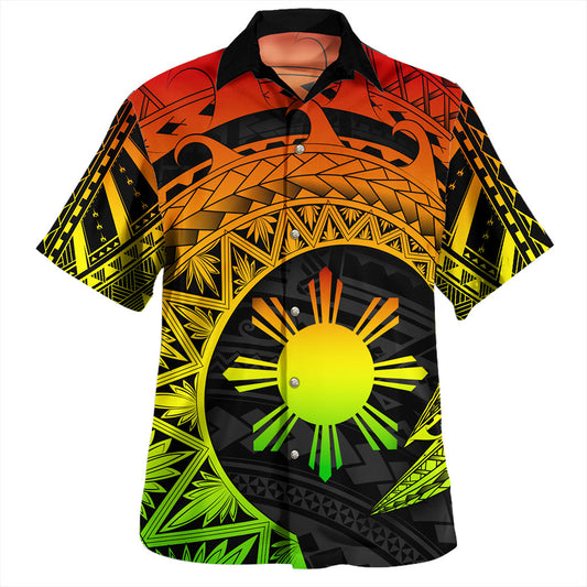 Philippines Filipinos Hawaiian Shirt Tribal Design Tattoo