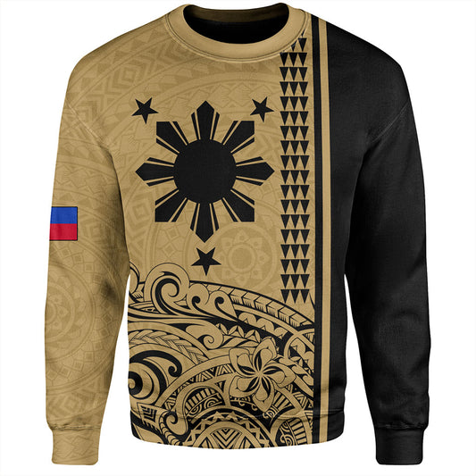 Philippines Filipinos Sweatshirt Sun Star Tribal Polynesia Style