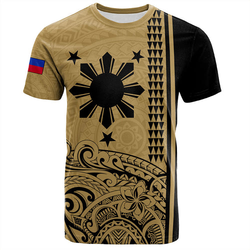 Philippines Filipinos T-Shirt Sun Star Tribal Polynesia Style