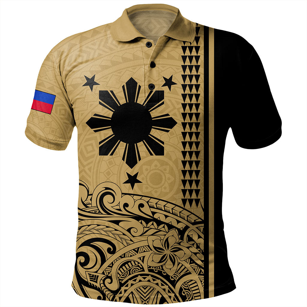 Philippines Filipinos Polo Shirt Sun Star Tribal Polynesia Style