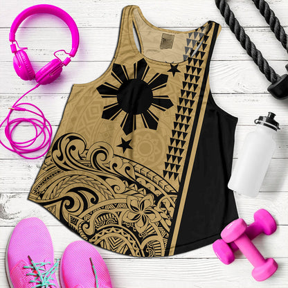 Philippines Filipinos Women Tank Sun Star Tribal Polynesia Style