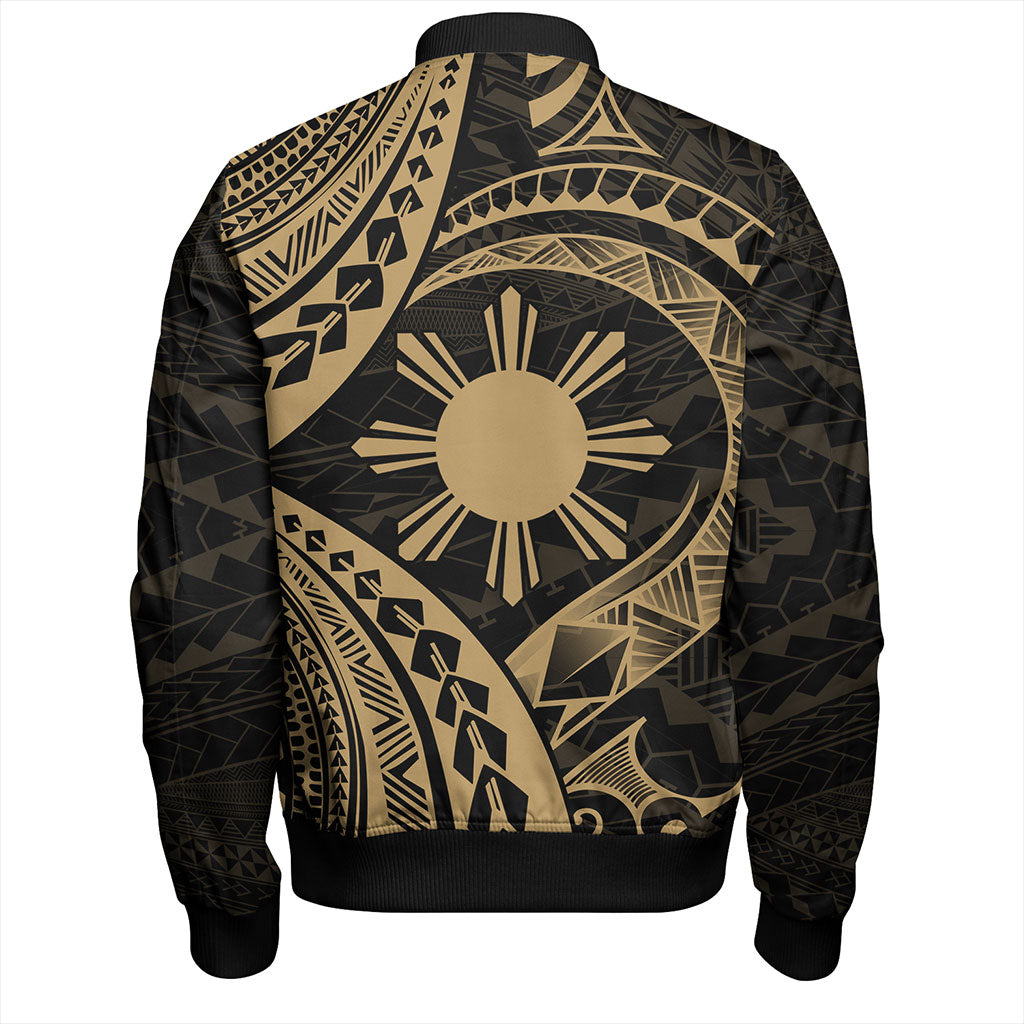 Philippines Filipinos Bomber Jacket Tribal Design Tattoo