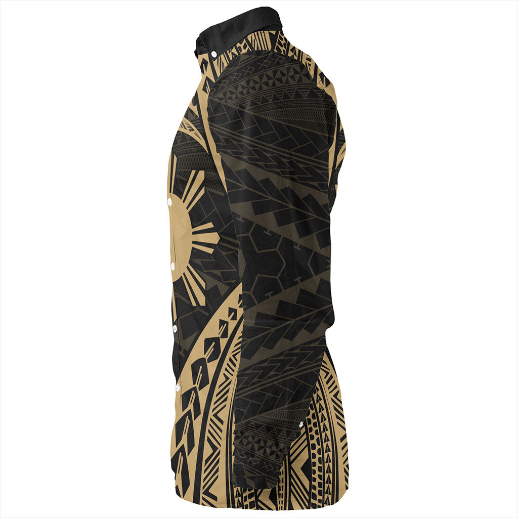 Philippines Filipinos Long Sleeve Shirt Tribal Design Tattoo