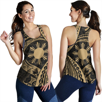 Philippines Filipinos Women Tank Tribal Design Tattoo