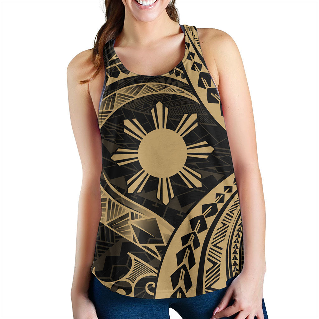 Philippines Filipinos Women Tank Tribal Design Tattoo