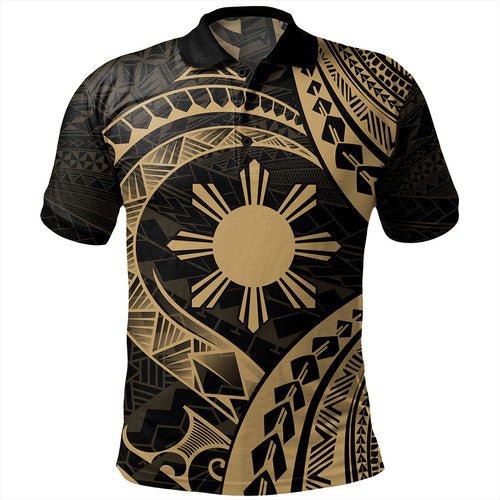 Philippines Filipinos Polo Shirt Tribal Design Tattoo