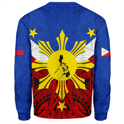 Philippines Filipinos Sweatshirt Tribal Flag Traditional Style