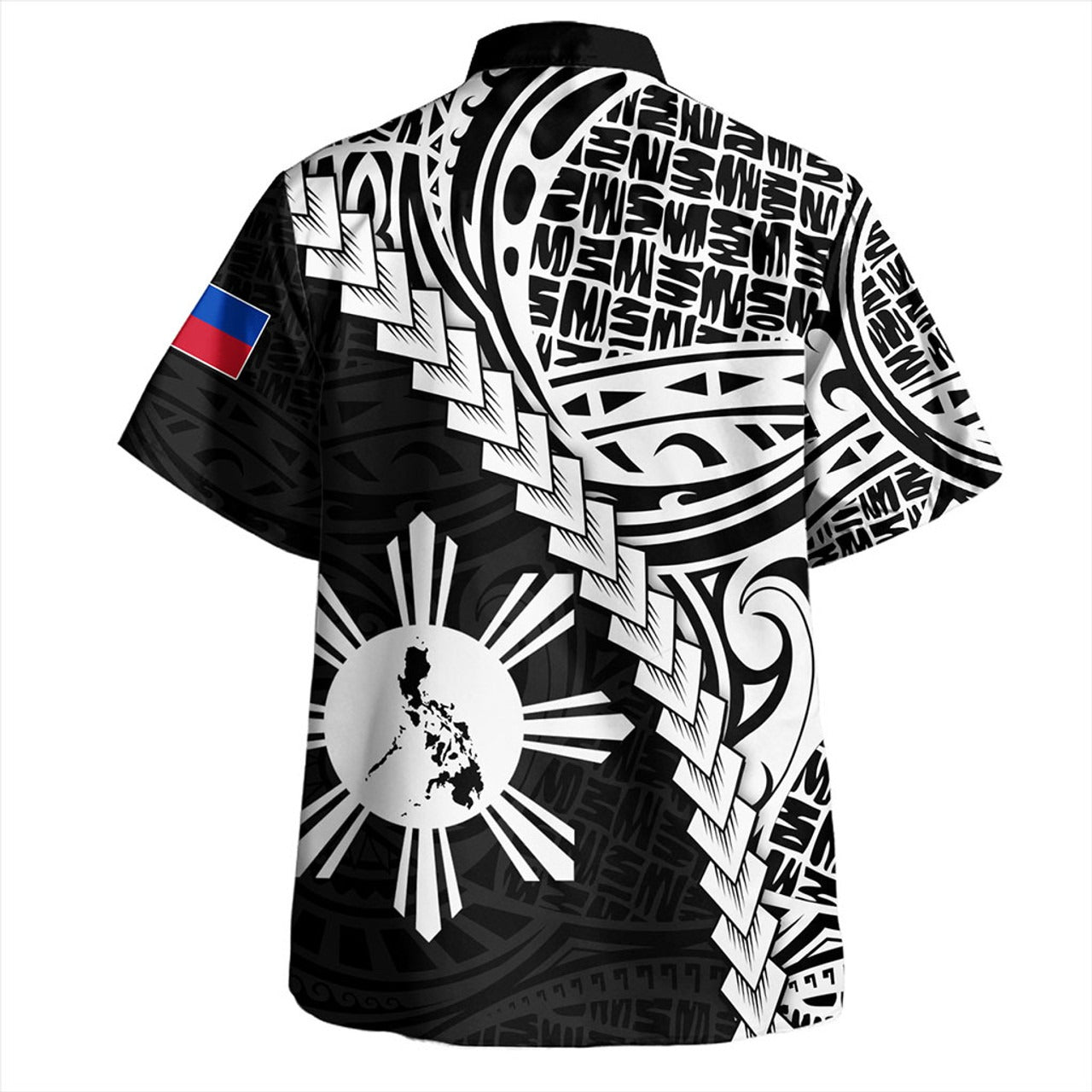 Philippines Filipinos Hawaiian Shirt Lauhala Tribal Coat Of Arms