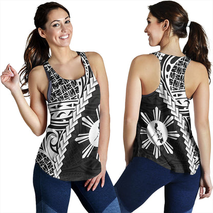 Philippines Filipinos Women Tank Lauhala Tribal Coat Of Arms