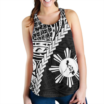 Philippines Filipinos Women Tank Lauhala Tribal Coat Of Arms