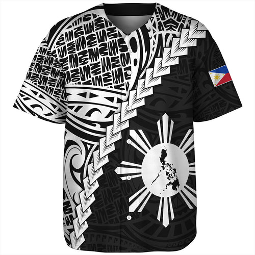 Philippines Filipinos Baseball Shirt Lauhala Tribal Coat Of Arms