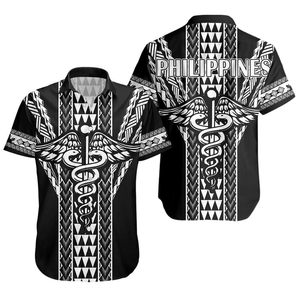 Philippines Filipinos Short Sleeve Shirt Nurse Tribal