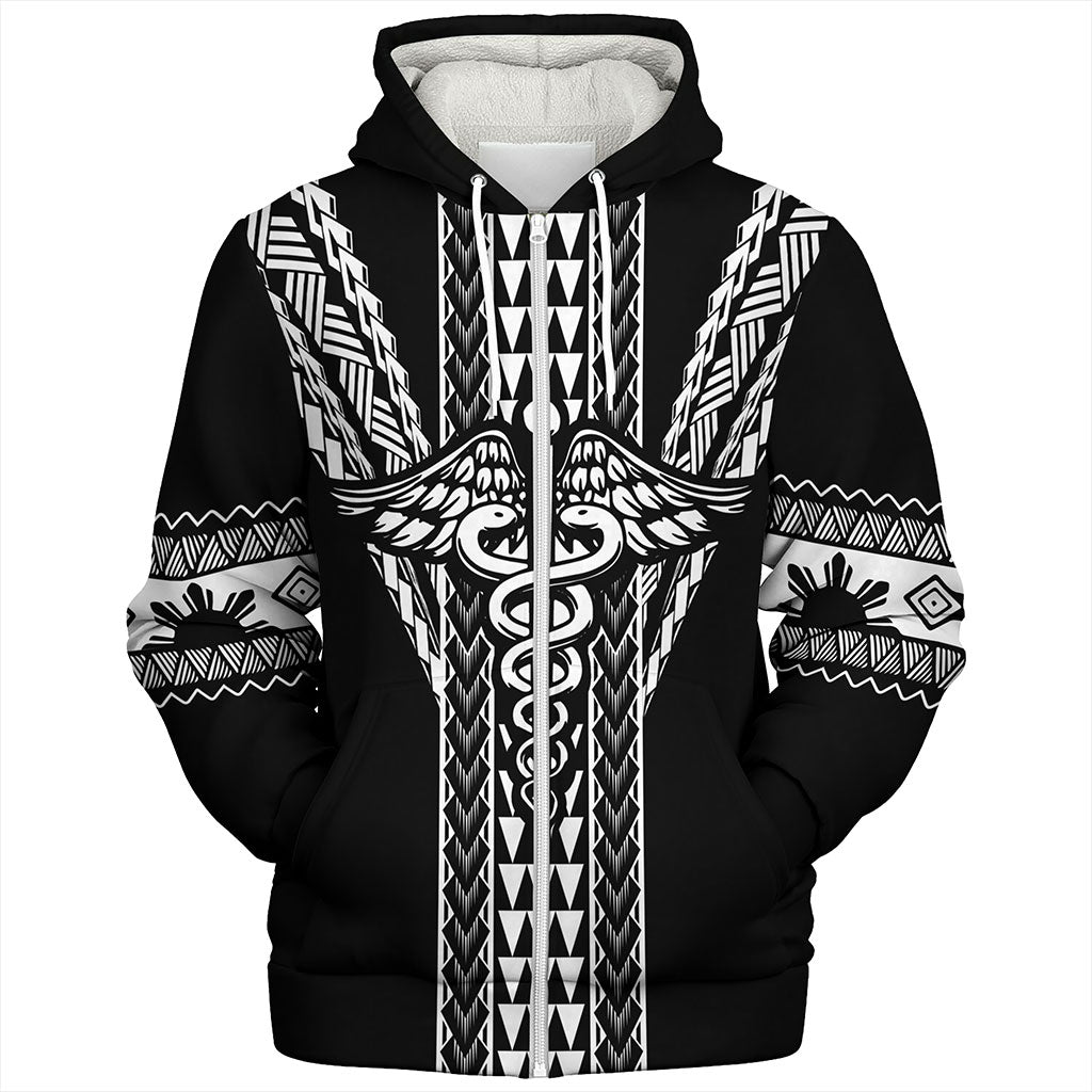 Philippines Filipinos Sherpa Hoodie Nurse Tribal
