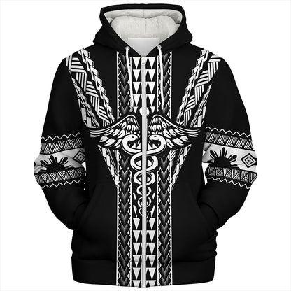 Philippines Filipinos Sherpa Hoodie Nurse Tribal