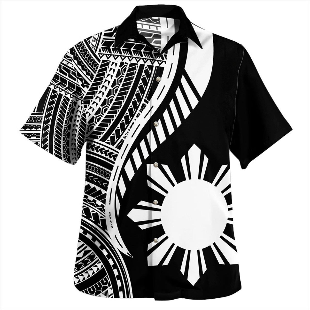 Philippines Filipinos Hawaiian Shirt Tribal Polynesian Pattern Original Style