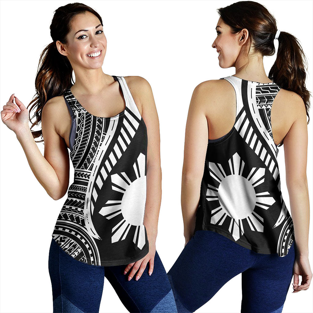 Philippines Filipinos Women Tank Tribal Polynesian Pattern Original Style