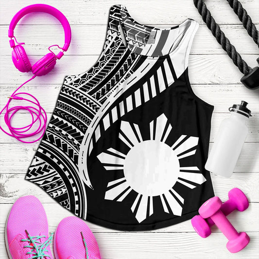 Philippines Filipinos Women Tank Tribal Polynesian Pattern Original Style
