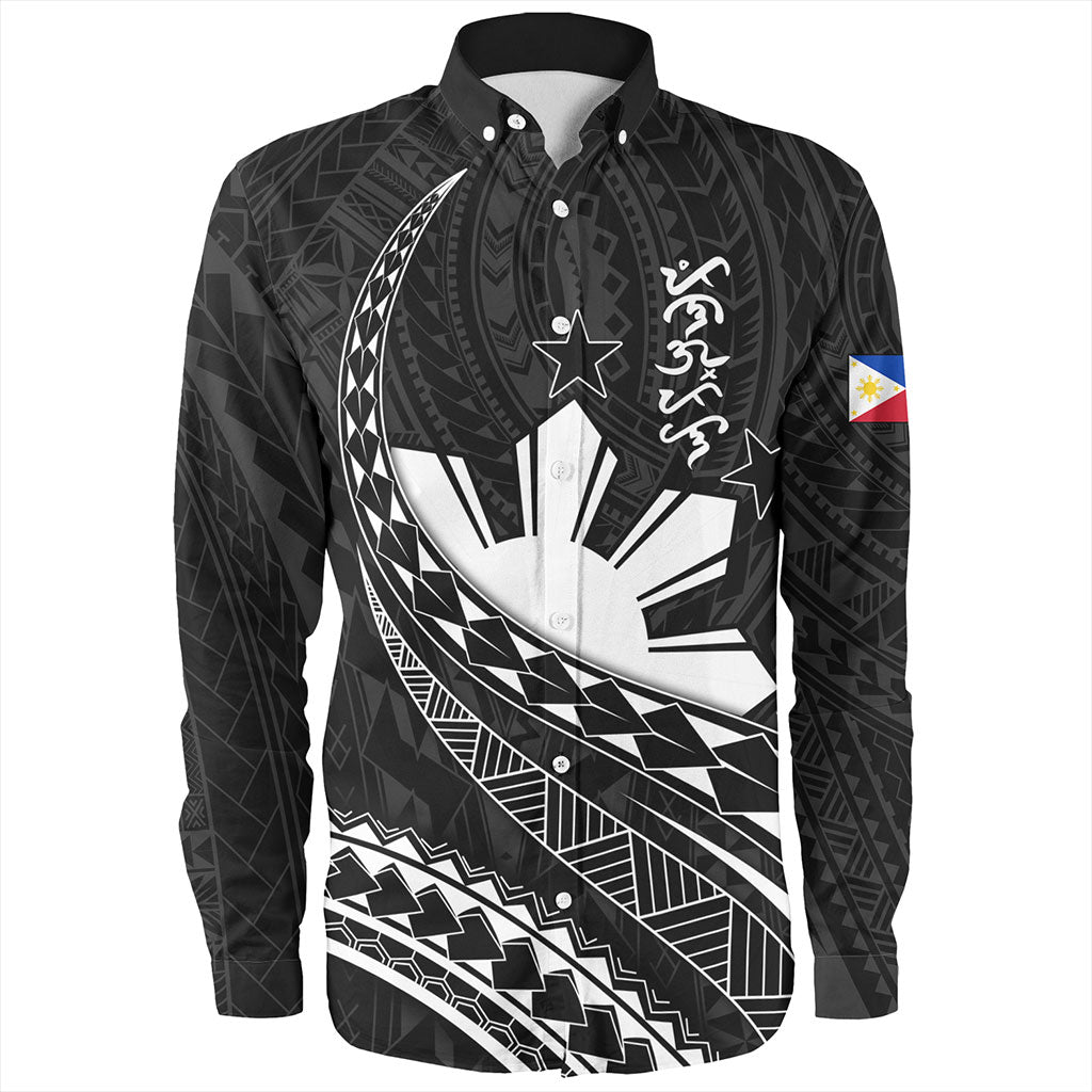 Philippines Filipinos Long Sleeve Shirt Tribal Polynesian Artist Style