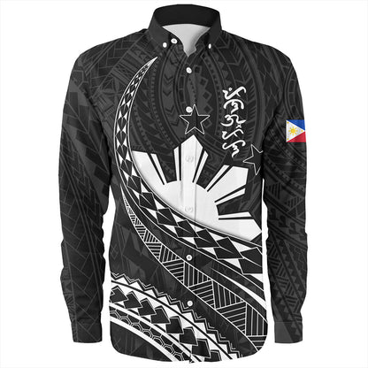 Philippines Filipinos Long Sleeve Shirt Tribal Polynesian Artist Style