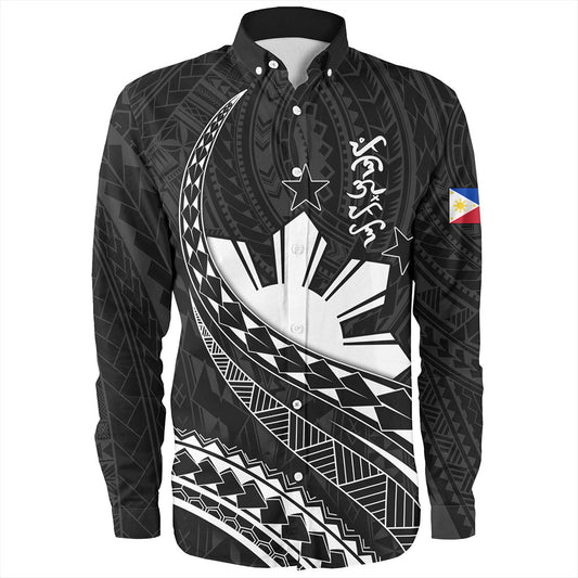 Philippines Filipinos Long Sleeve Shirt Tribal Polynesian Artist Style