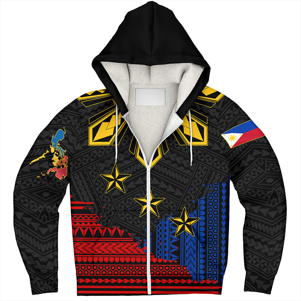 Philippines Filipinos Sherpa Hoodie Tribal Sport Style