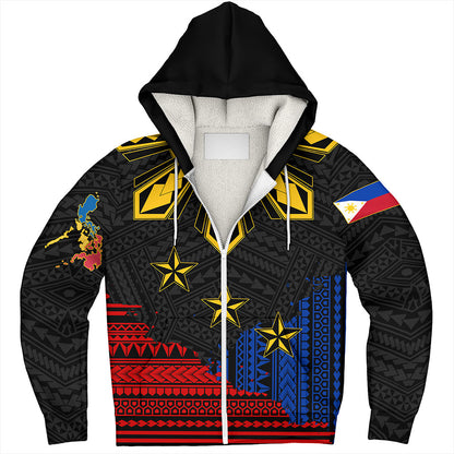 Philippines Filipinos Sherpa Hoodie Tribal Sport Style