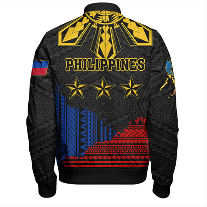 Philippines Filipinos Bomber Jacket Tribal Sport Style