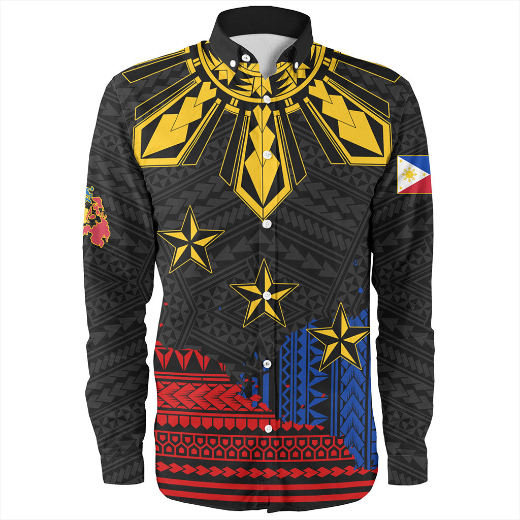 Philippines Filipinos Long Sleeve Shirt Tribal Sport Style