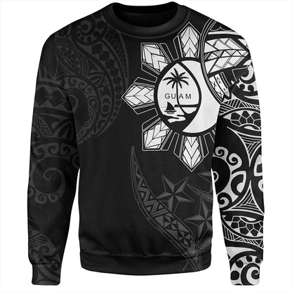 Philippines Sweatshirt With Guam Seal Tribal Sun In My Heart