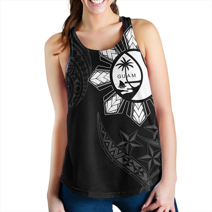 Philippines Women Tank With Guam Seal Tribal Sun In My Heart