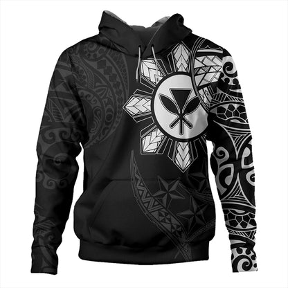 Philippines Hoodie With Kanaka Tribal Sun In My Heart
