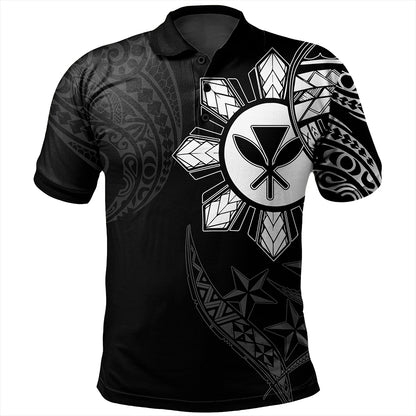 Philippines Polo Shirt With Kanaka Tribal Sun In My Heart