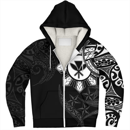 Philippines Sherpa Hoodie With Kanaka Tribal Sun In My Heart