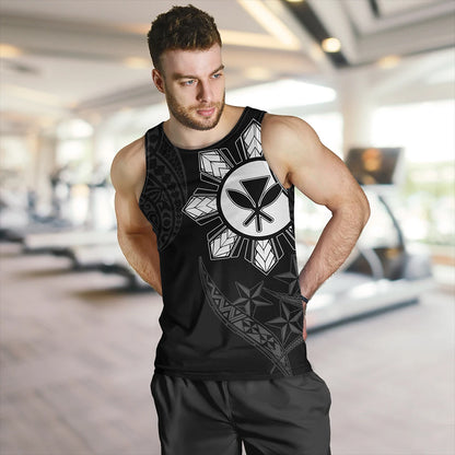 Philippines Tank Top With Kanaka Tribal Sun In My Heart