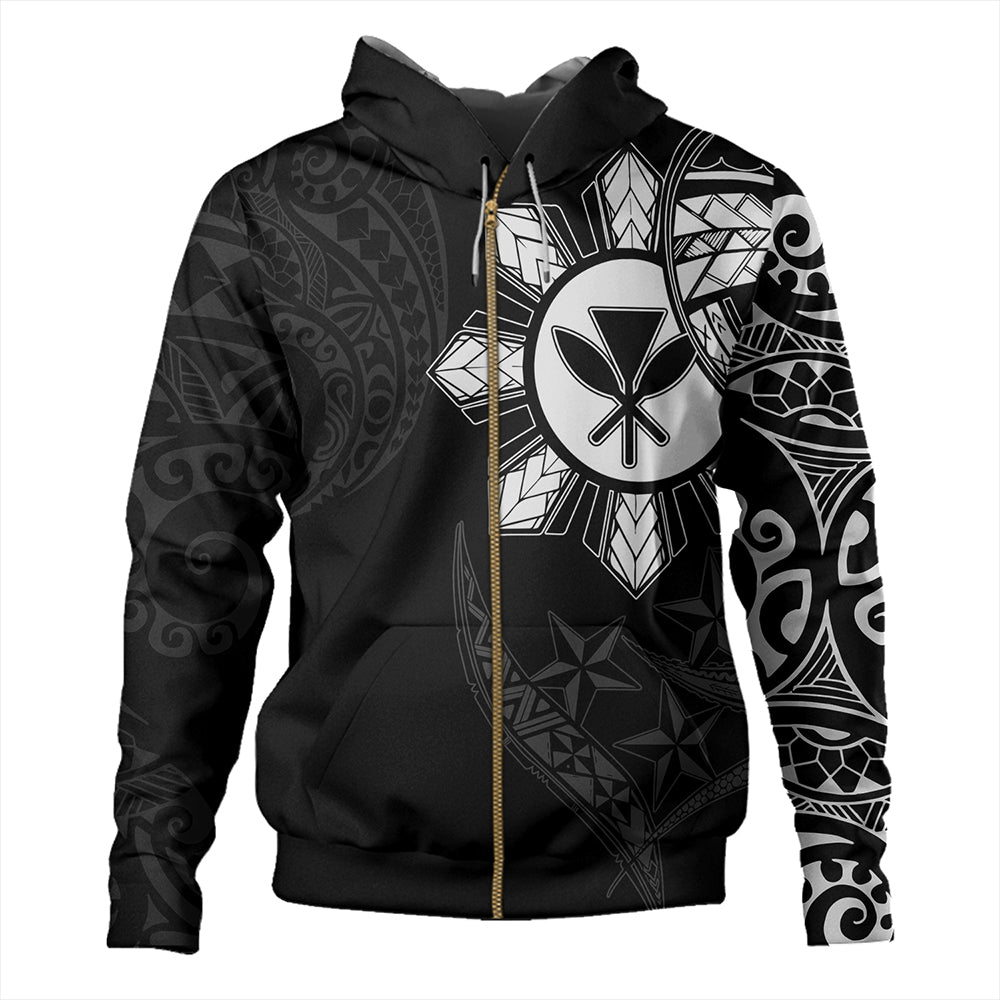 Philippines Hoodie With Kanaka Tribal Sun In My Heart