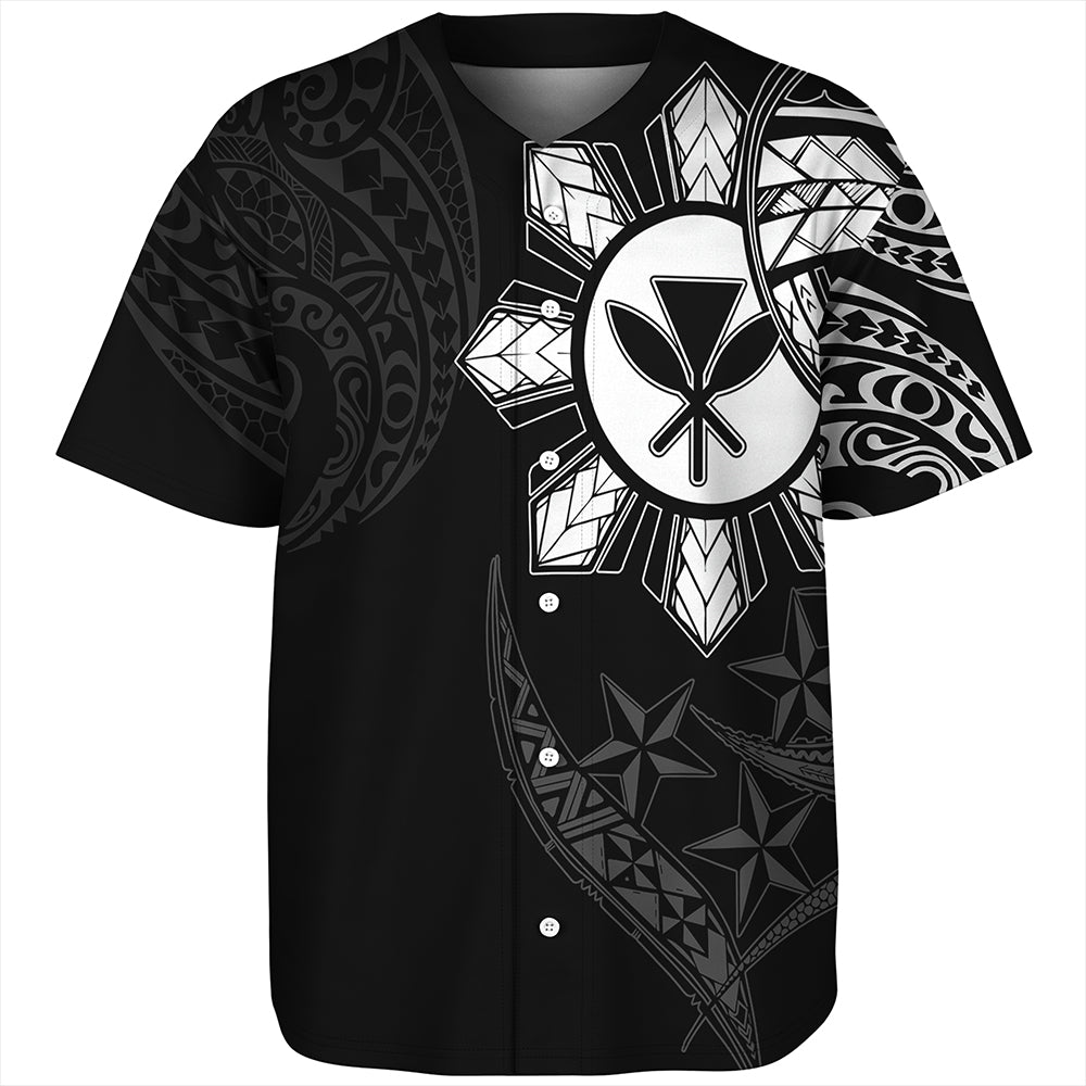 Philippines Baseball Shirt With Kanaka Tribal Sun In My Heart