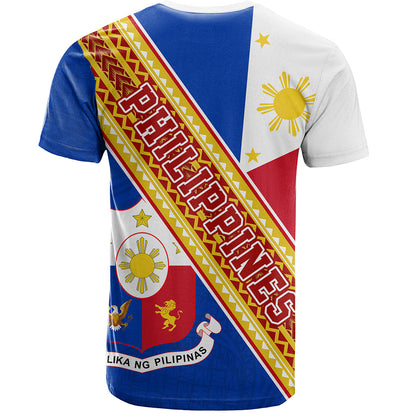 Philippines Filipinos T-Shirt Flag And Coat Of Arms
